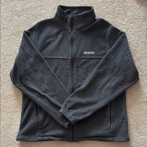Columbia Charcoal Full-Zip Fleece Jacket men’s size Large